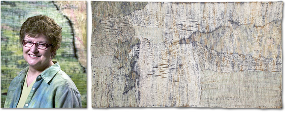 Sue Cavanaugh - shibori stitch resist art class